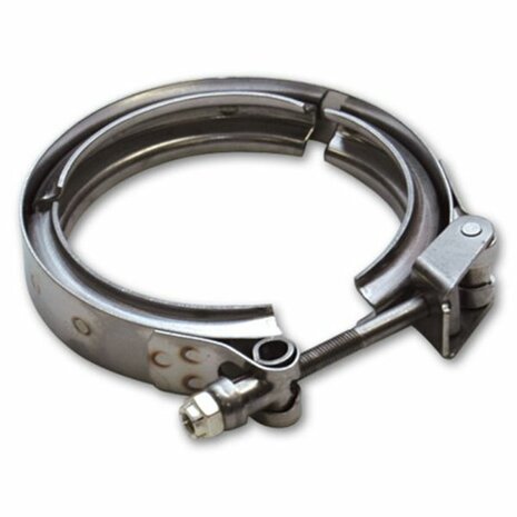 V-band klem, quick release T304 RVS - &Oslash;70mm/2.75, 76mm/3.00&#039;&#039; Vibrant Performance