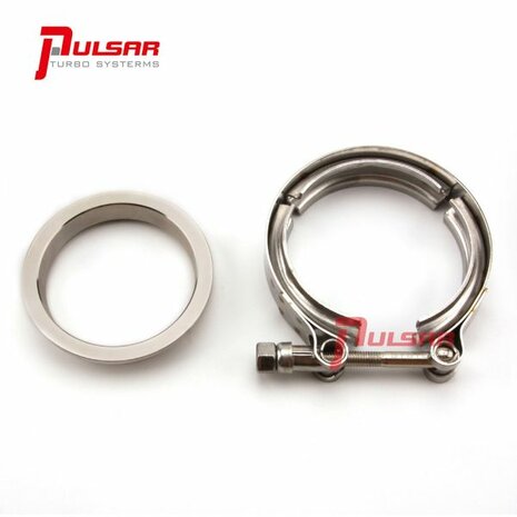 Kit de bride &agrave; bande V en acier inoxydable de 3 pouces pour Turbo de pr&eacute;cision T4 PTE Garrett T67 T72 T76 Pulsar Turbo Systems