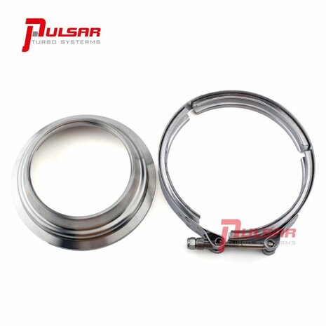 Flange&amp;Clamp Kit Stainless Steel forPRO88 PRO98 PRO106 Turbos - Inlet Pulsar Turbo Systems