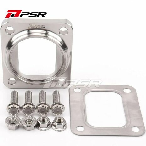 Billet-&Uuml;bergangsflansch, Hardware-Kit f&uuml;r einfache Installation im Lieferumfang enthalten &ndash; T4 offen f&uuml;r Rohrleitungen mit 2,5 Zoll Au&szlig;endurchmesser Pulsar Turbo Systems