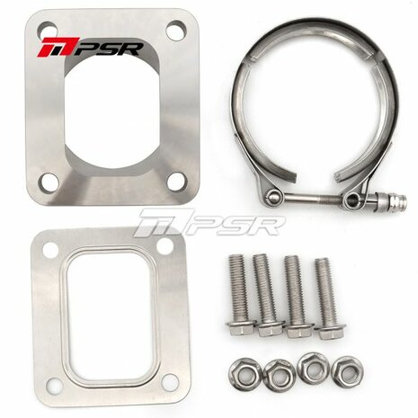 V-Band auf T4 COMPACT Adapter f&uuml;r PTG70 PTG75 PTG82 Pulsar Turbo Systems
