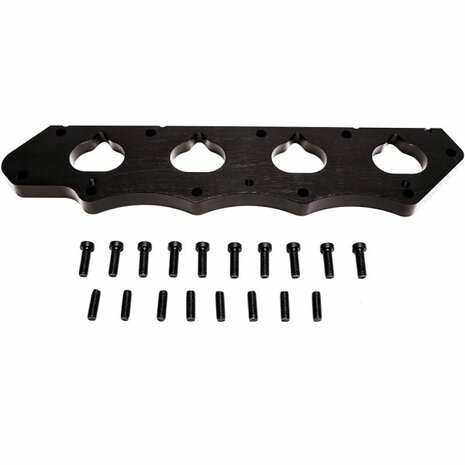 Adaptateur de collecteur d'admission K2H noir Precision Works Honda