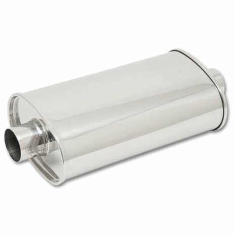Streetpower oval mid-range silencer - 2.25&quot;/57.15mm Vibrant Performance