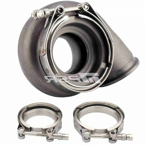 Turbinengeh&auml;use f&uuml;r 5455, 5855, 6255 und G30-660, 770, 900 Turbos &ndash; Reverse Rot. - .72 Dual-V-Band Pulsar Turbo Systems