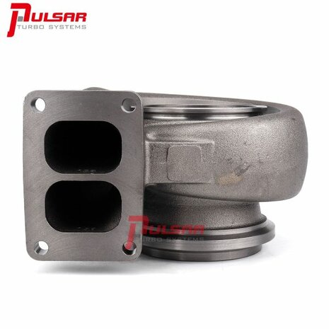 Turbinengeh&auml;use f&uuml;r Turbos der Serie 400 &ndash; 83 x 74 mm &ndash; T4 geteiltes 1,10 V-Band Pulsar Turbo Systems