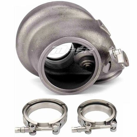 Turbinengeh&auml;use f&uuml;r 4849G, 5449G und G25-550, G25-660 Turbos &ndash; Vorw&auml;rtsrotation &ndash; .49 Dual V-Band IWG Pulsar Turbo Systems