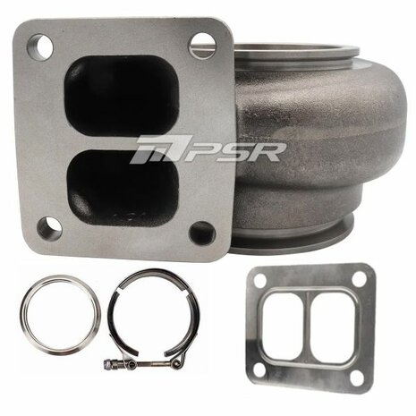 Turbine Housing for 75G and G42- Turbos - Forward Rotation - T4 Divided .95 V-Band Pulsar Turbo Systems