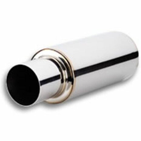 Silencieux universel TPV, embout rond droit 4,00&quot;/102mm (3,00&quot;/76mm) Vibrant Performance