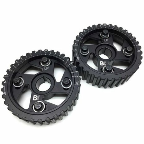 Adjustable Camshaft Sprockets with ARP Bolts - Black Brian Crower Honda