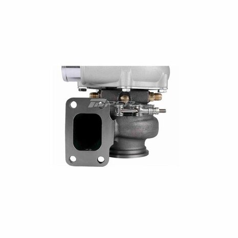 363 950HP Billet Journal Bearing Turbo - 63x87mm 7+7 B - 80x73mm - T4 Open .88 V-Band - Elbow Outlet Pulsar Turbo Systems