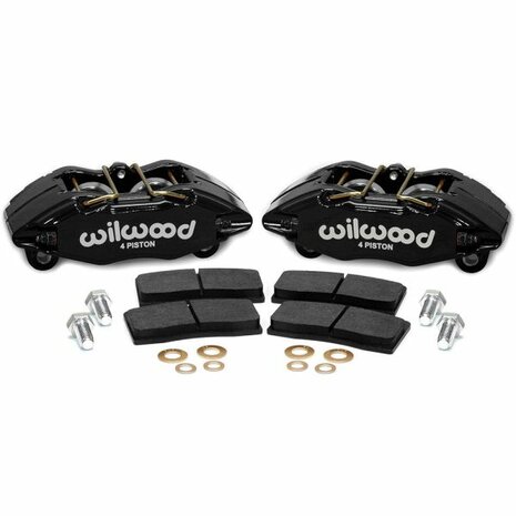 Forged DPHA Front Brake Caliper Set - Black Wilwood Honda