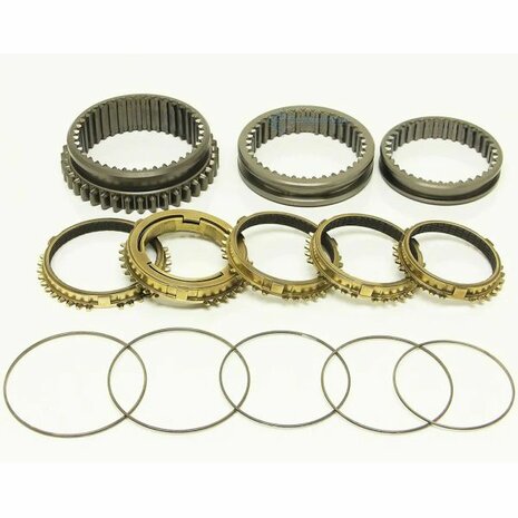 Synchromesh + sleeve set 1-5 - Carbon Synchrotech Honda
