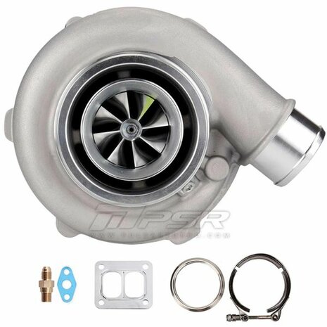 3071 GEN2 650HP Dual Ball Bearing Turbo - Standard - T4 Divided .85 V-Band Pulsar Turbo Systems