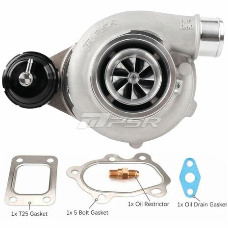 3071 GEN2 650 PS Doppelkugellager-Turbo &ndash; Standard &ndash; T25 .86 5-Loch IWG Pulsar Turbo Systems