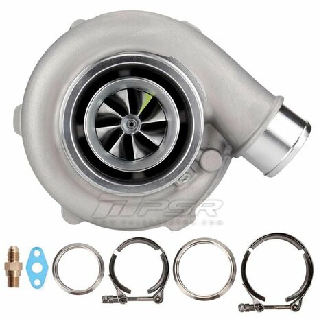 GTX3067R Kugellager-Turbolader &ndash; Standard &ndash; 0,82 Edelstahl-Doppel-V-Band Pulsar Turbo Systems