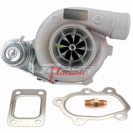 2871 475HP GEN1 Dual Ball Bearing Turbo - T51R Mod - T25 .86 5 Bolt - Stamping 11.6psi Pulsar Turbo Systems