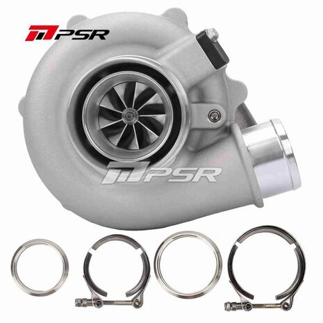 5855G 770HP Dual Ball Bearing Turbo - Reverse Rotation - Standard - .72 Dual V-Band Pulsar Turbo Systems