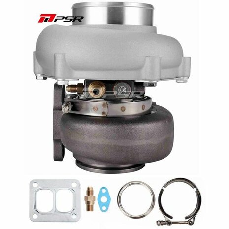 6862G 1050HP Dual Ball Bearing Turbo - Forward Rotation - Standard - T4 Divided .85 V-Band Pulsar Turbo Systems
