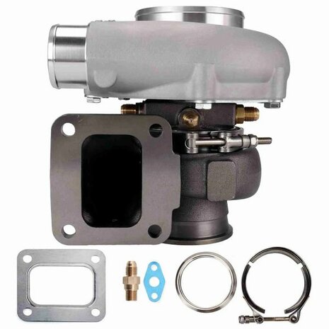 6862G 1050HP Dual Ball Bearing Turbo - Forward Rotation - Standard - T4 .82 V-Band Pulsar Turbo Systems