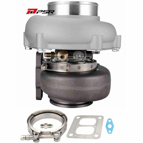 6262G 900HP Dual Ball Bearing Turbo - Forward Rotat - Standard .72A/R 2inch out- T4 Divided .85 VB Pulsar Turbo Systems
