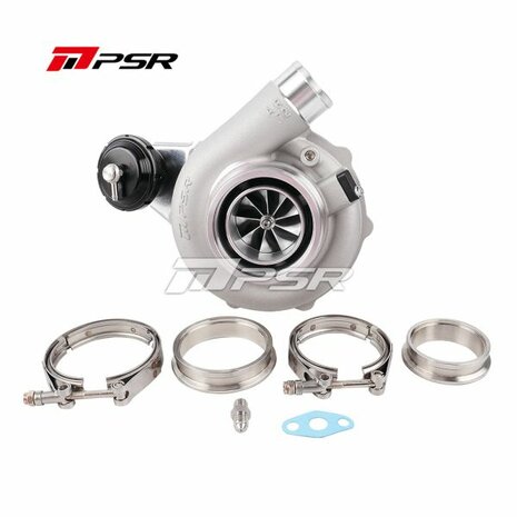 5855G 770HP Dual Ball Bearing Turbo - Foward Rotation - Standard - .83 Dual V-Band Pulsar Turbo Systems