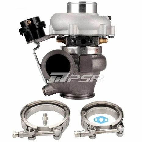 5455G 660HP Dual Ball Bearing Turbo - Forward Rotation - Standard .7A/R 3 inch - .92 Dual V-Band IWG Pulsar Turbo Systems