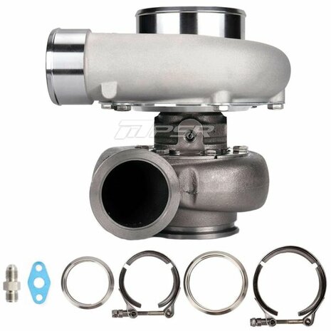 GTX3584RS GEN2 Turbocharger - T51R Mod - .82 STAINLESS STEEL DUAL V-BAND Pulsar Turbo Systems