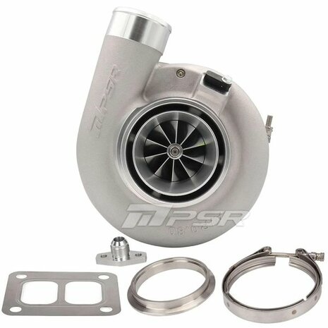 7170G 1150HP Dual Ball Bearing Turbo - Standard - T4 Divided 1.06A/R V-band Pulsar Turbo Systems