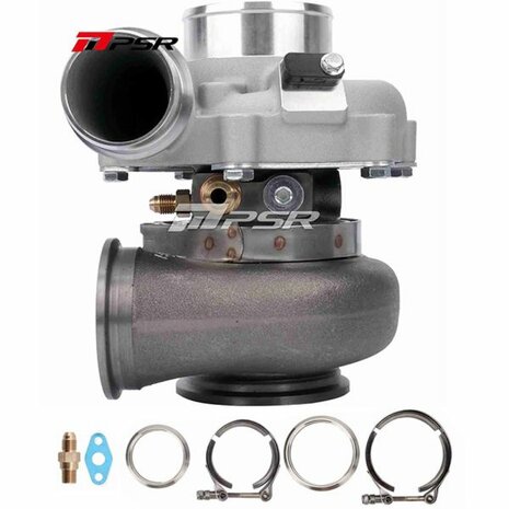 6862G 1050HP Dual Ball Bearing Turbo - Reverse Rotation - Standard - 1.01 Dual V-Band Pulsar Turbo Systems