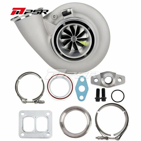 7975G 1450HP Dual Ball Bearing Turbo - Forward Rotation - Standard - T4 Divided 1.01 V-Band Pulsar Turbo Systems