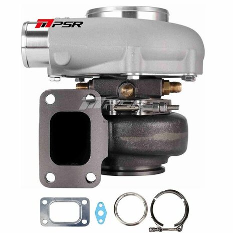 5455G 660HP Dual Ball Bearing Turbo - Forward Rotation - T51R Mod .72A/R 4inch Inlet - T3 .72 V-Band Pulsar Turbo Systems