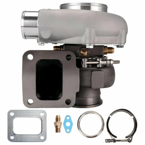 5455G 660HP Dual Ball Bearing Turbo - Forward Rotation - T51R Mod .70A/R 3inch Inlet - T4 .82 V-Band Pulsar Turbo Systems