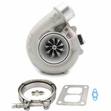 5455G 660HP Dual Ball Bearing Turbo - Forward Rotation - T51R Mod .70A/R 3in - T4 Divided .85 V-Band Pulsar Turbo Systems