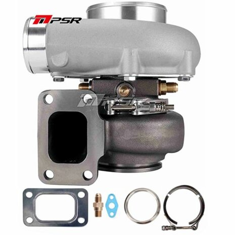 6862G 1050HP Dual Ball Bearing Turbo - Forward Rotation - T51R Mod - T3 .83 V-Band Pulsar Turbo Systems