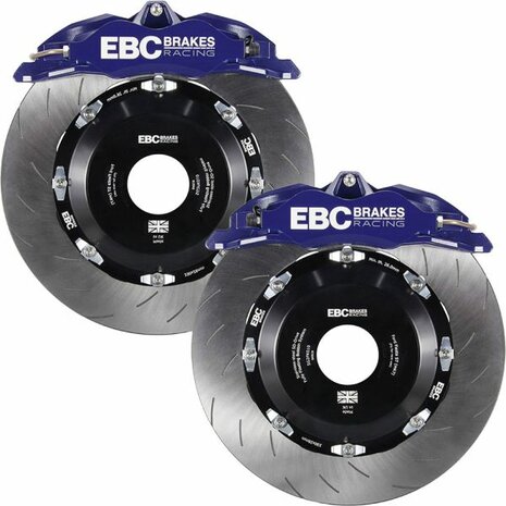 Apollo big brake kit voorzijde - Blauwe 4-zuiger remklauwen en gegroefde remschijven EBC Honda