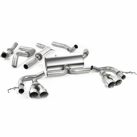 Syst&egrave;me d'&eacute;chappement Catback 3'' E-Keur Garnitures polies Milltek Sport Honda