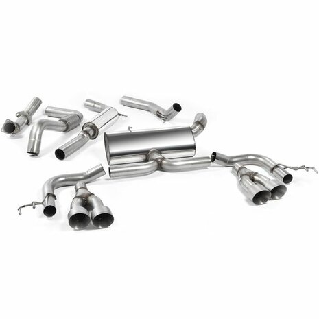 Syst&egrave;me d'&eacute;chappement Catback 3'' E-Keur Garnitures en titane bross&eacute; Milltek Sport Honda