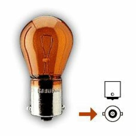 Ampoule PY21W (BA15S) - Ambre Neglin