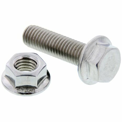 Bolt + nut M10x40mm stainless steel SRS