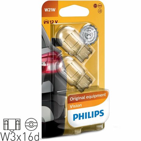 W21W T20 12V/21W Lampen Philips Vision