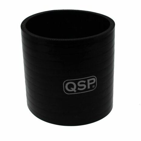 Silikonverbinder gerade &Oslash;76mm/3,0&quot; - Schwarz QSP