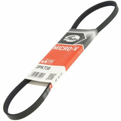Keilrippenriemen (Generator) 3PK738 Gates