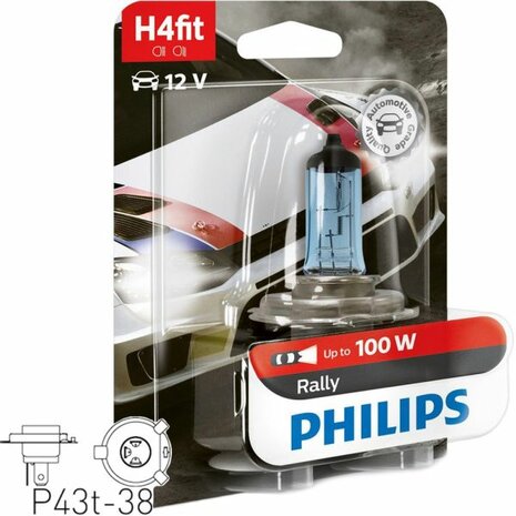 H4-Halogenlampe Rally 100/90W Philips