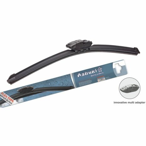 Wischerblatt auf der Fahrerseite, 550 mm, flache Klinge Ashuki