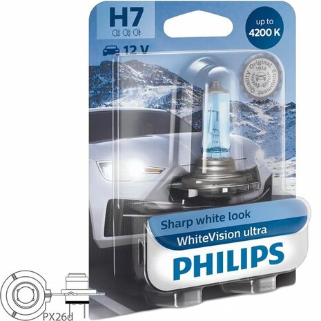 Ampoule H7 12V/55W Philips WhiteVision Ultra