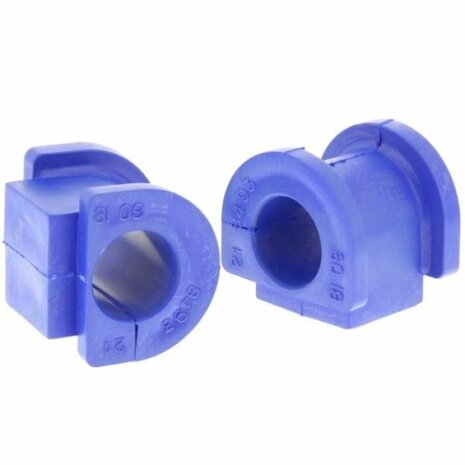 Caoutchoucs de barre stabilisatrice avant (21mm) - Bleu Hardrace Honda