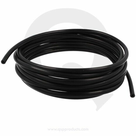 Tuyau d&#039;aspiration en silicone, 6 mm x 5 m - Noir QSP
