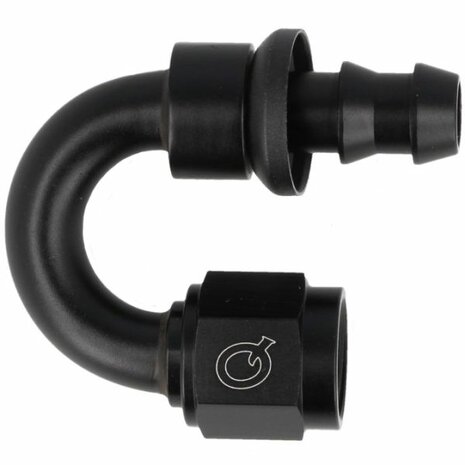 Schlauchadapter 180&deg; aufsteckbar 10HE-10AN(F) &ndash; Schwarz QSP
