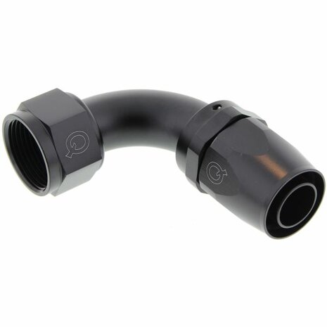Slangadapter 90&deg; 10HE-10AN(F) - Zwart QSP