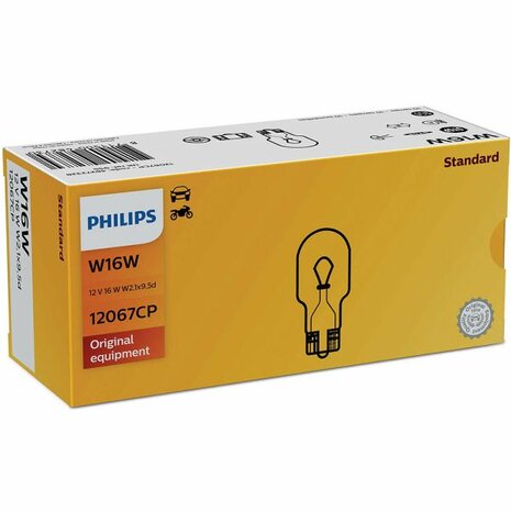 W16W T15 12V/16W Lampen Philips Vision